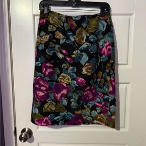 Talbots Vibrant Floral Pencil Skirt